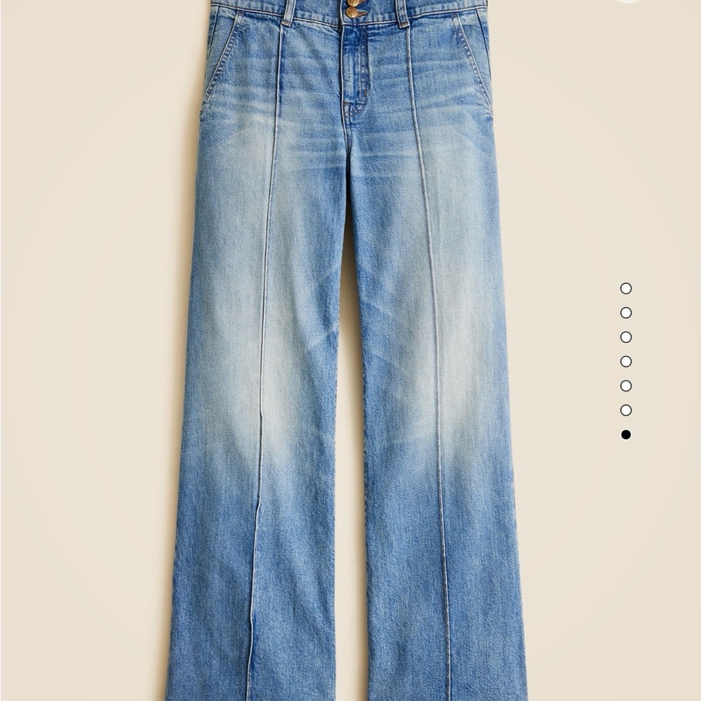 J. Crew Women’s Trouser Petite Light Blue Wide-Leg Jeans NWT Sold out online! - Picture 10 of 10